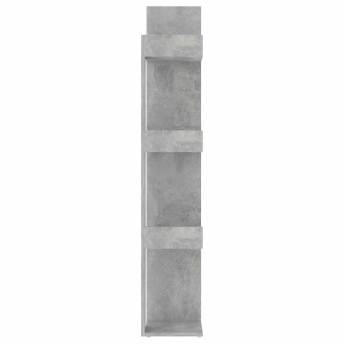 Шкаф библиотека, бетонно сив, 86x25,5x140 см, инженерно дърво