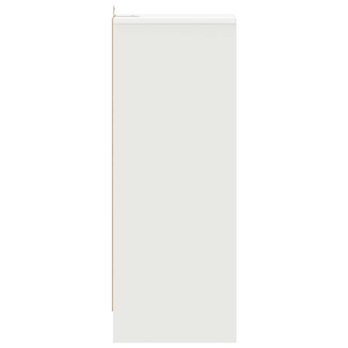 Шкаф за обувки, бял, 31,5x35x90 см, инженерно дърво