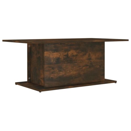 Кафе маса, опушен дъб, 102x55,5x40 см, инженерно дърво