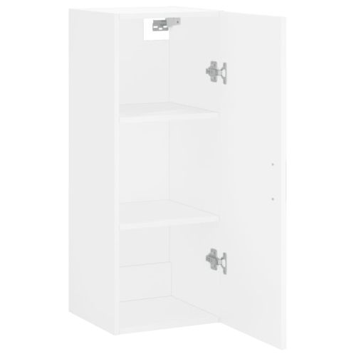 Стенен шкаф бял 34,5x34x90 см