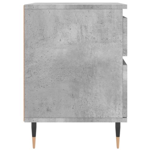 Нощно шкафче бетонно сиво 40x35x50 см инженерно дърво