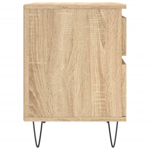 Нощни шкафчета, 2 бр, сонома дъб, 40x35x50 см, инженерно дърво
