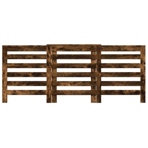 Капак за радиатор, опушен дъб, 205x21,5x83,5см, инженерно дърво