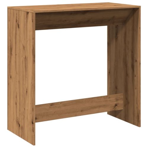 Бар маса, дъб артизан, 102x50x103,5 см, инженерно дърво