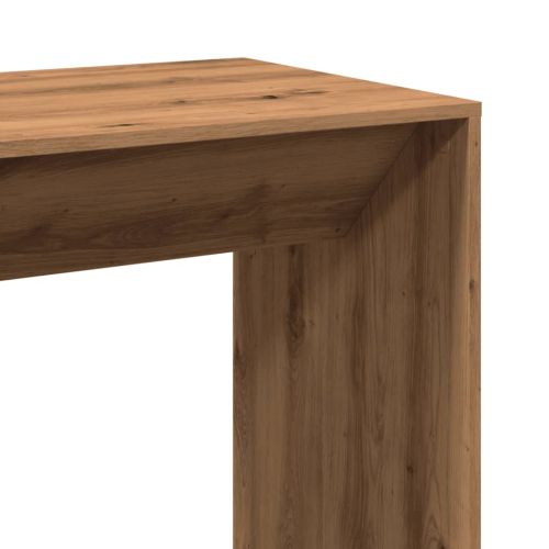 Бар маса, дъб артизан, 102x50x103,5 см, инженерно дърво