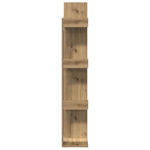 Библиотека, дъб артизан, 48x25,5x140 см, инженерно дърво