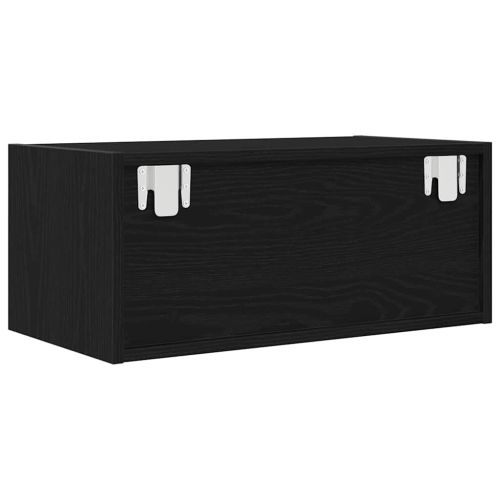 ТВ шкаф Черен дъб 60x31x25,5 cm Инженерна дървесина