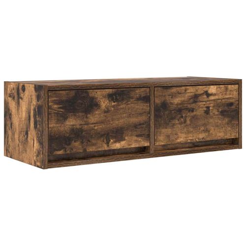 ТB шкаф, опушен дъб, 80x31x25,5 см, инженерно дърво