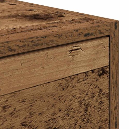 ТВ шкафове 2 бр Старо дърво 80x31x25,5 см инженерно дърво