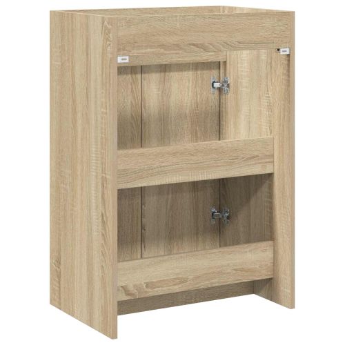 Кабинет под мивка за баня Дъб сонома 56 x 37,5 x 81 см