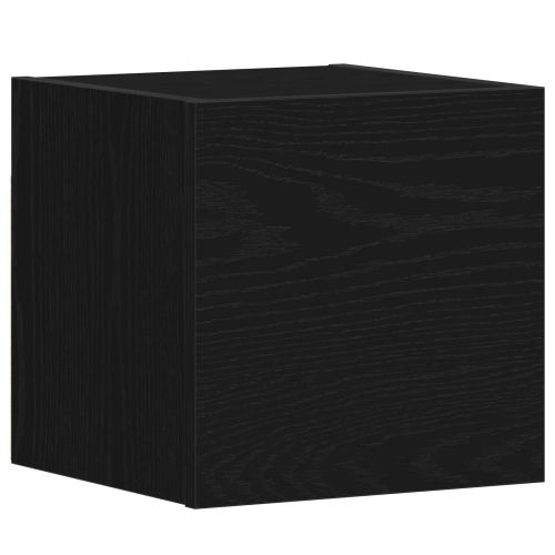 Комплект ТВ шкаф 4 pcs Черния дъб 130,5 x 30 x 140 см