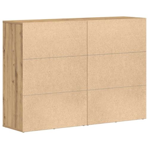 Служебен шкаф 2 pcs Дъб 60 x 31 x 84 см Инженерно дърво