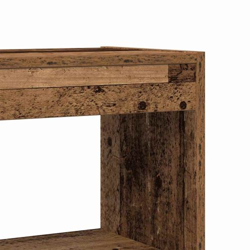 Шкаф за книги Старо дърво 80 x 30 x 198 см Инженерно дърво
