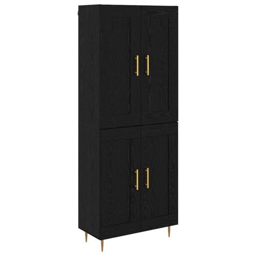 Висок шкаф Черния дъб 69,5 x 34 x 180 см Инженерно дърво