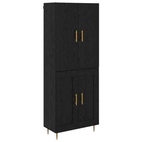 Висок шкаф Черния дъб 69,5 x 34 x 180 см Инженерно дърво
