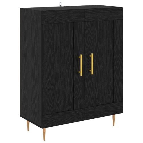 Висок шкаф Черния дъб 69,5 x 34 x 180 см Инженерно дърво