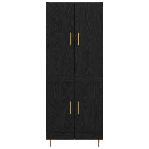 Висок шкаф Черния дъб 69,5 x 34 x 180 см Инженерно дърво