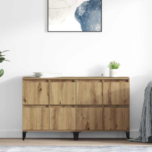 Скейдбордове 2 pcs Дъб 60 x 35 x 70 cm Инженерно дърво