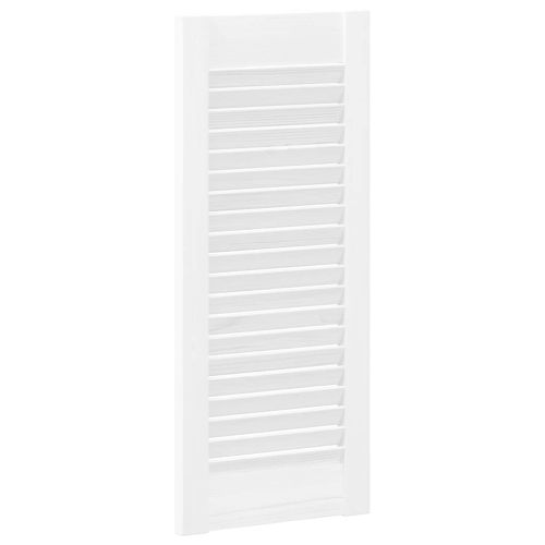 Врати за шкафове Louvred Design 2 бр., бели 61,5x29,5 см