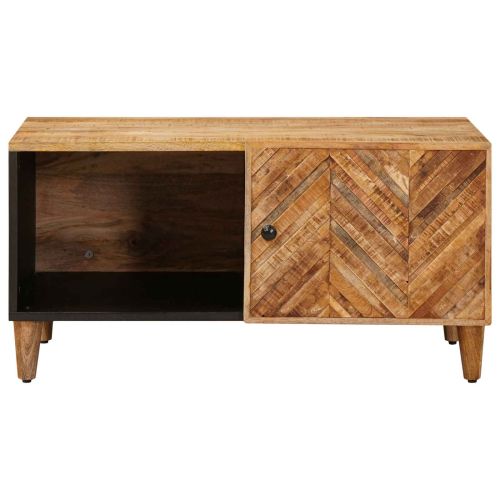 Масичка за кафе Кафяво 80 x 50 x 40 cm Солидно мангово дърво