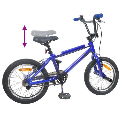BMX Велосипед 18 инча за 7-10 години Тъмен син