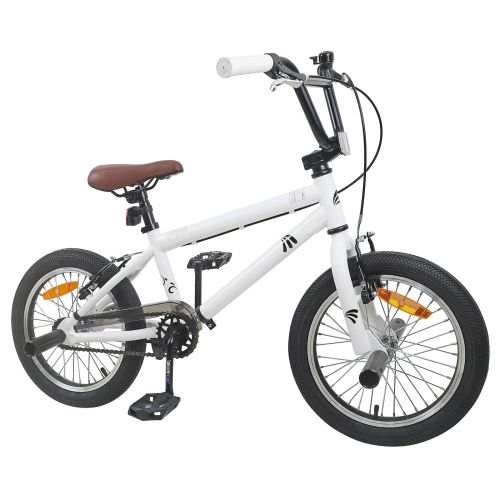 BMX Велосипед 18 инча за 7-10 години Бяло