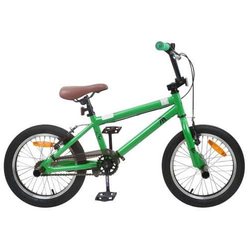 BMX Велосипед 18 инча за 7-10 години Зелено