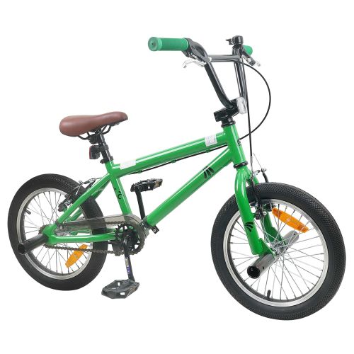 BMX Велосипед 18 инча за 7-10 години Зелено