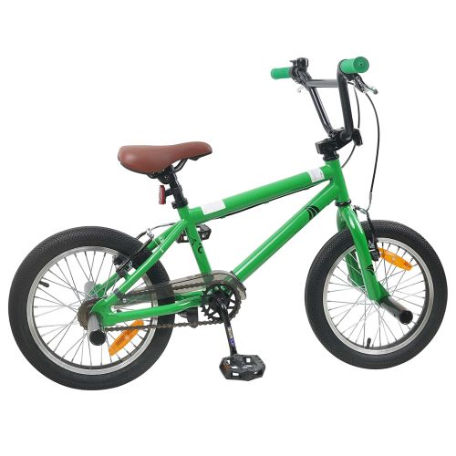 BMX Велосипед 18 инча за 7-10 години Зелено