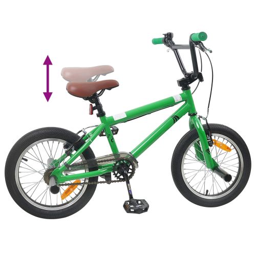 BMX Велосипед 18 инча за 7-10 години Зелено