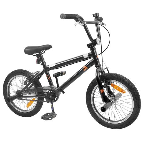 BMX Велосипед 18 инча за 7-10 години Черно