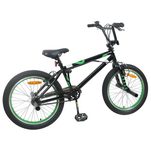 BMX Велосипед 20 инча за деца над 9 години Черно