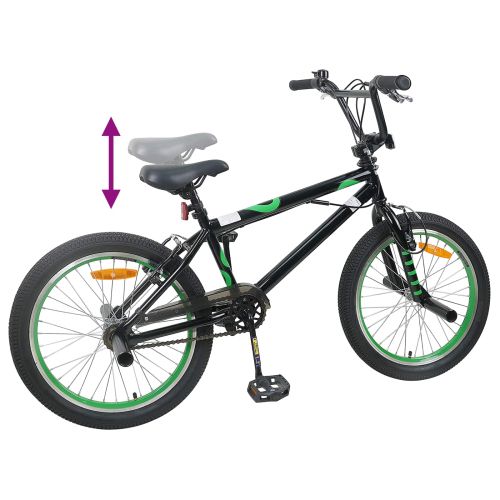 BMX Велосипед 20 инча за деца над 9 години Черно