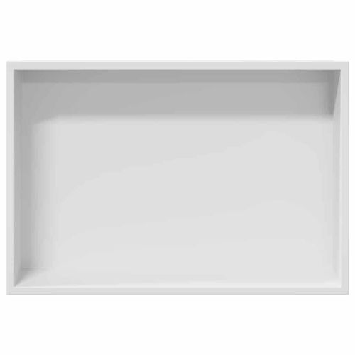 Нишата за душ Бяло 45 x 30 x 9,5 см Неръждаема стомана