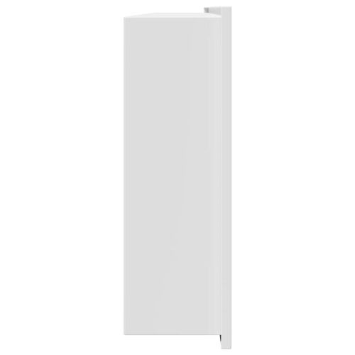 Нишата за душ Бяло 90 x 30 x 9,5 см Неръждаема стомана