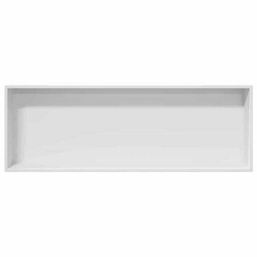Нишата за душ Бяло 90 x 30 x 9,5 см Неръждаема стомана