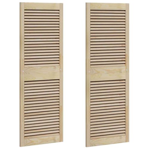 Врата за шкаф с врата 2 pcs Естествен 49,5 x 2,1 x 140,5 см