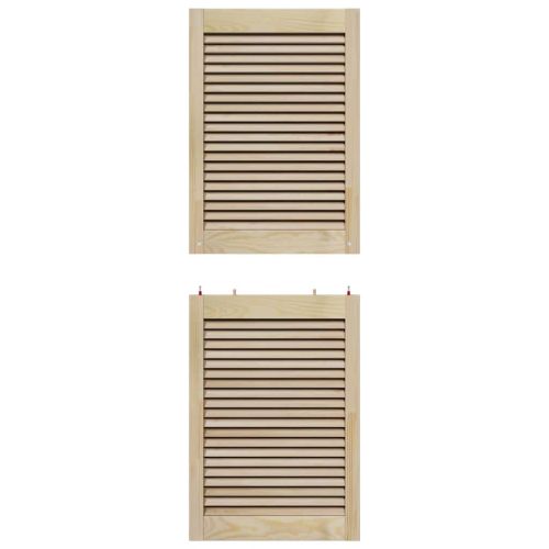 Врата за шкаф с врата 2 pcs Естествен 49,5 x 2,1 x 140,5 см