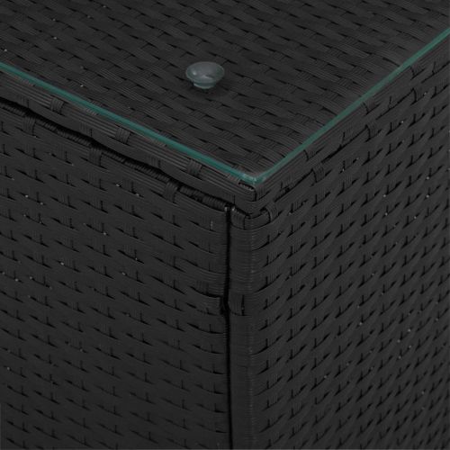 Странична маса Черно 35 x 35 x 70 см полиратан