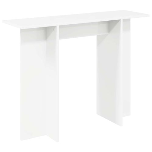Конзолна маса Бяло 100 x 30 x 75 см Инженерна дървесина