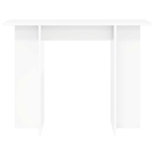 Конзолна маса Бяло 100 x 30 x 75 см Инженерна дървесина