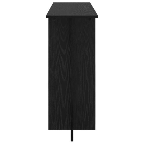 Конзолна маса Черен дъб 100 x 30 x 75 см Инженерна дървесина