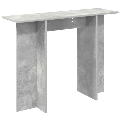 Конзолна маса Бетонно сиво 100 x 30 x 75 см Инженерна дървесина