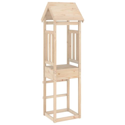 Кула за игра 52,5x46,5x206,5 см масивна борова дървесина