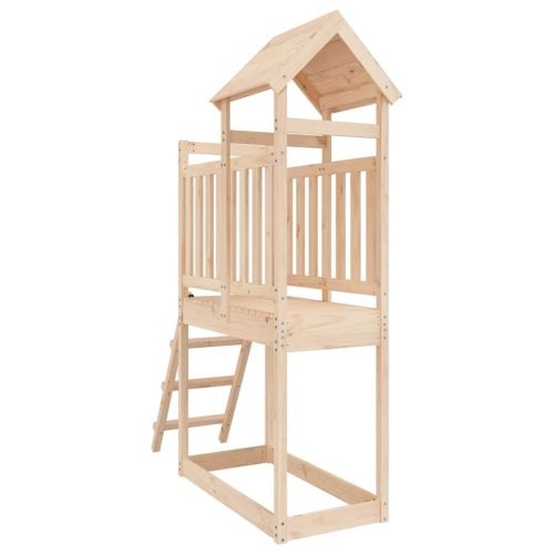 Комбинирано детско съоръжение за игра 53x110x214 см бор масив