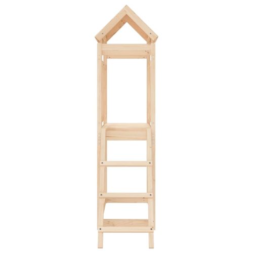 Комбинирано детско съоръжение за игра 53x110x214 см бор масив