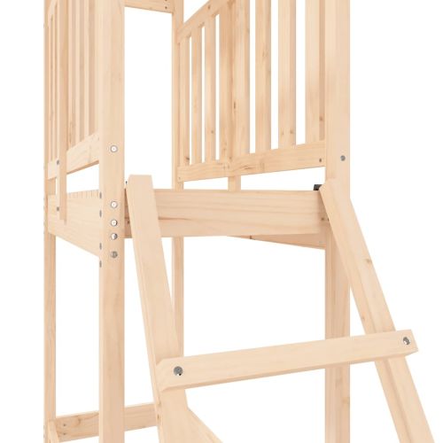 Комбинирано детско съоръжение за игра 53x110x214 см бор масив