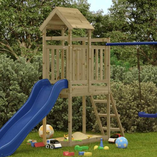 Комбинирано детско съоръжение 53x110x214 см импрегниран бор