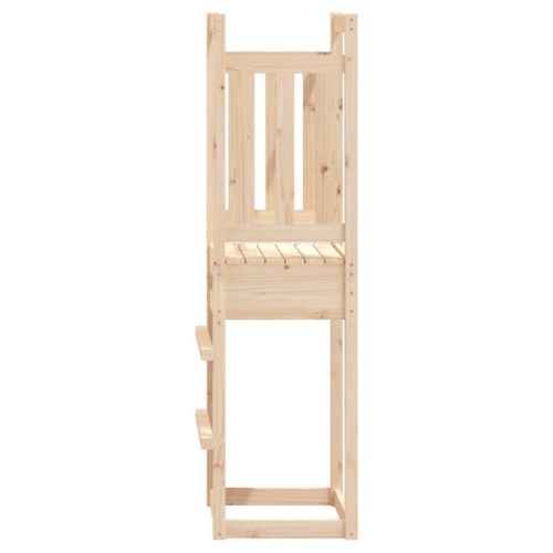 Кула за игра 53x46,5x169 см борово дърво масив