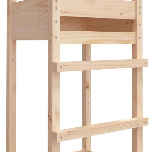 Кула за игра 53x46,5x169 см борово дърво масив